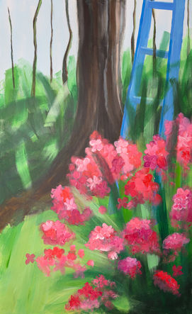 Gemälde aus der Garden Scenes Serie: Ladder to the Hidden Treehouse