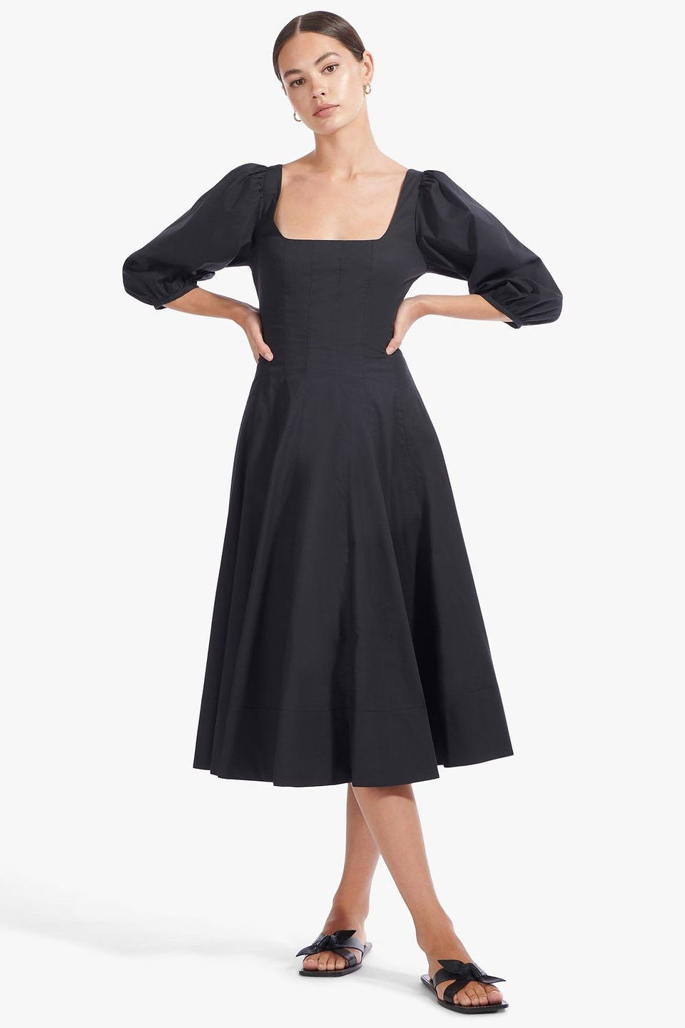 Staud Swells Dress in Black