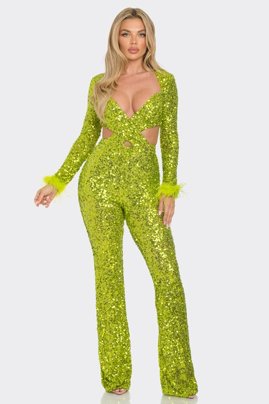 Thumbnail: Disco Diva Cut Out Jumpsuit 