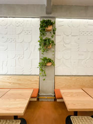 Restaurante vegano.
Vegetación en restaurante
planscaping 
landscaping
Diseño mexicano

