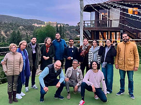 Diasporactive program participants gathered outdoors during a group event.
