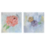 Thumbnail: Peony Pair - Original Paintings