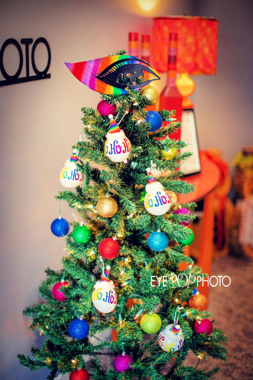Custom eyepop photos tree topper