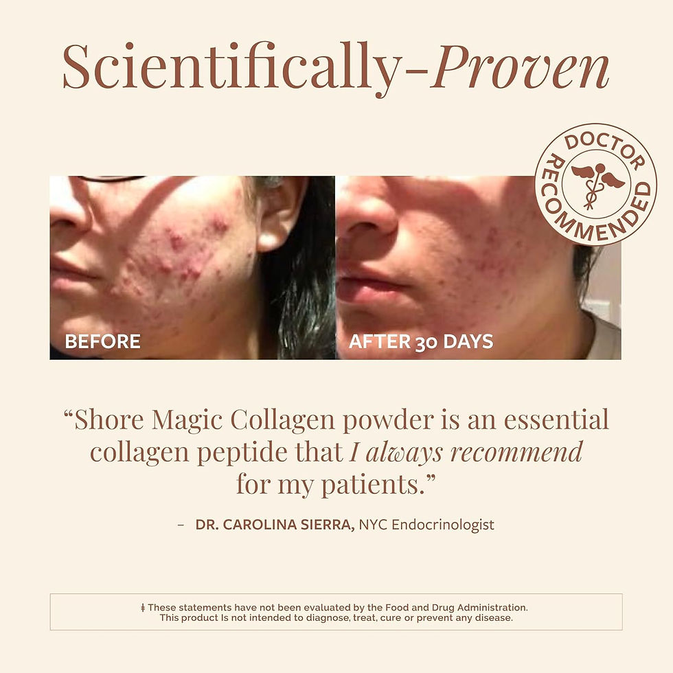 Thumbnail: Shore Magic Premium Marine Collagen Powder Types I-IV | Wild Fish-Sourced, Hy...