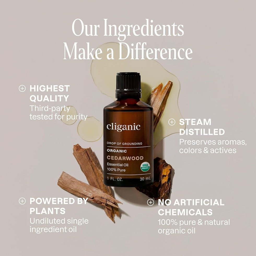 Thumbnail: Cliganic Organic Cedarwood Essential Oil - 100% Pure Natural Undiluted, for A...