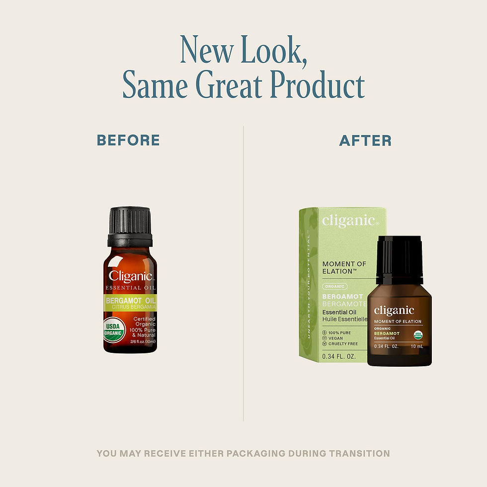Thumbnail: Cliganic Organic Bergamot Essential Oil, 100% Pure Natural for Aromatherapy |...