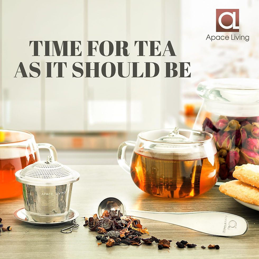 Thumbnail: Tea Infuser (Set of 2) with Tea Scoop and Drip Dray - Ultra Fine Tea Strainer...