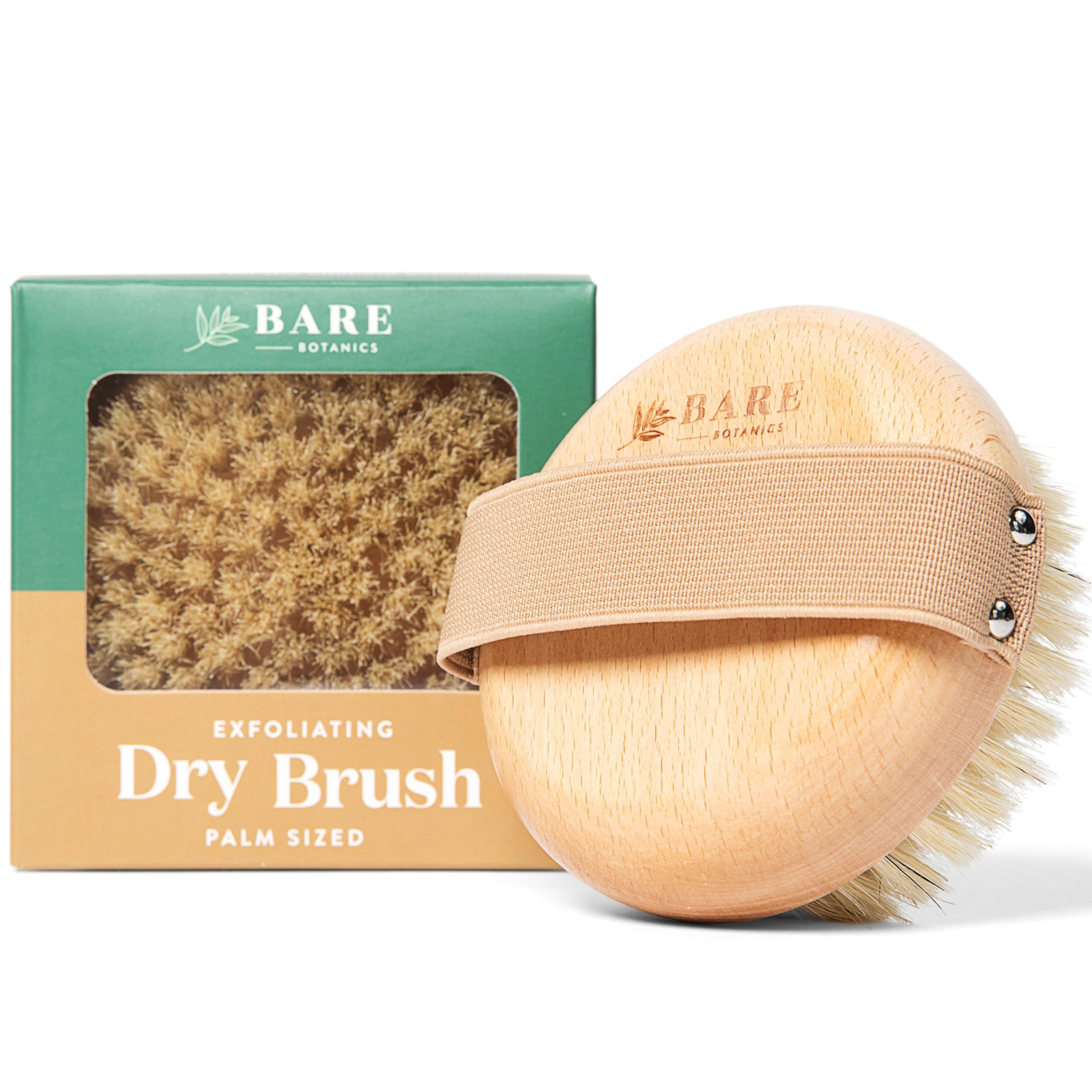 Bare Botanics Dry Body Brush for Lymphatic Drainage - Improve Circulation w/G...