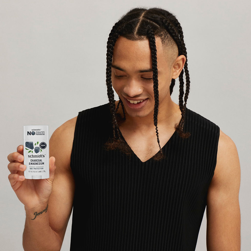 Thumbnail: Schmidt's Aluminum-Free Vegan Deodorant Charcoal & Magnesium with 48 Hour Odo...