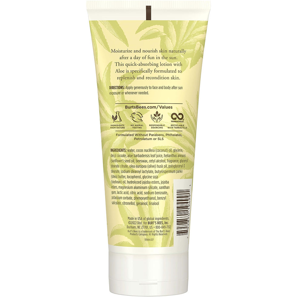 Thumbnail: Burt's Bees After Sun Lotion with Hydrating Aloe Vera & Coconut Oil - Summer ...