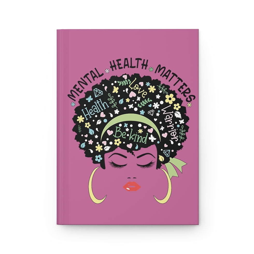 Thumbnail: Mental Health Matters - Berry Pink, Hardcover Journal Matte