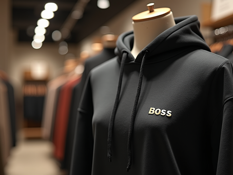 Black female hoodie that says Boss