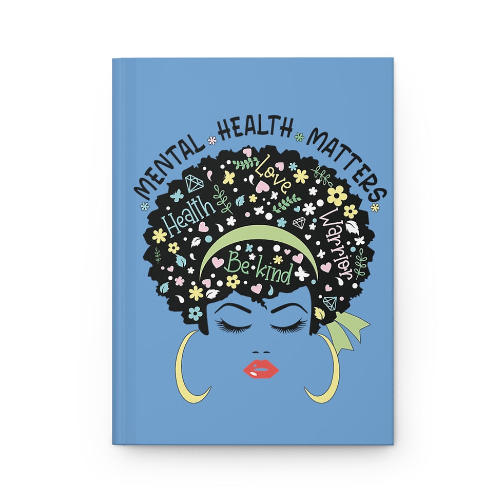 Thumbnail: Mental Health Matters - Cool Blue, Hardcover Journal Matte