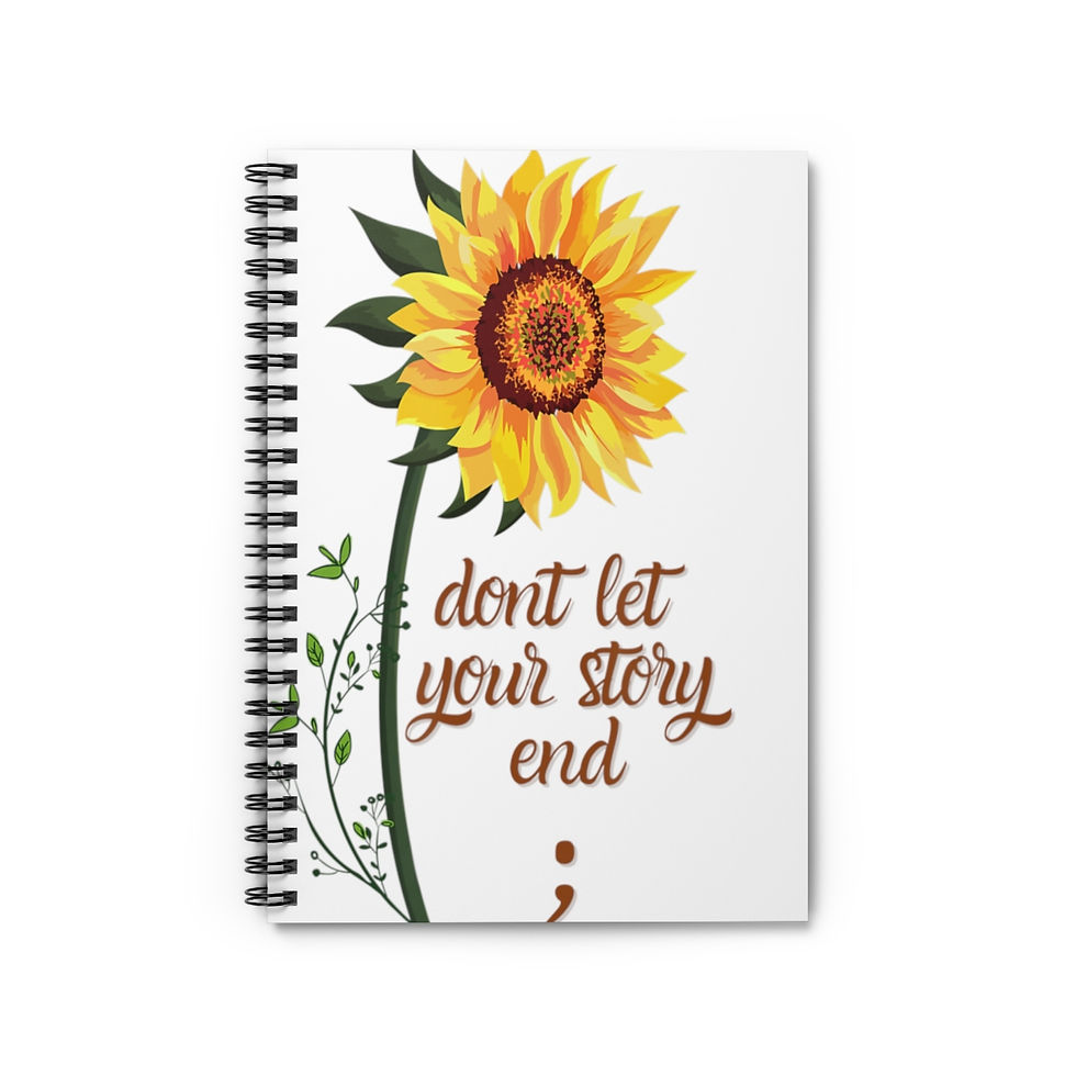 Don't let your story end, Spiral Notebook - Ruled Line