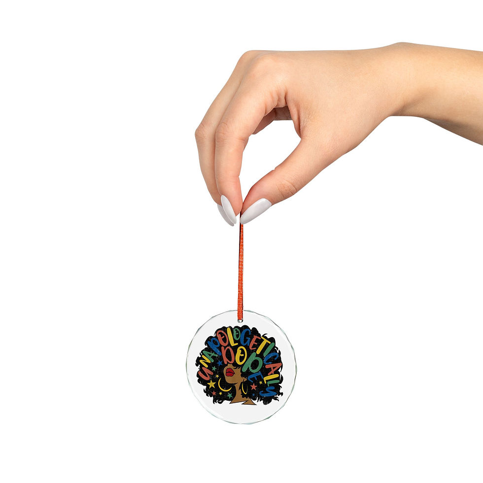 Thumbnail: Crystal Glass Ornament Home Decor | Black Culture Holiday Decoration