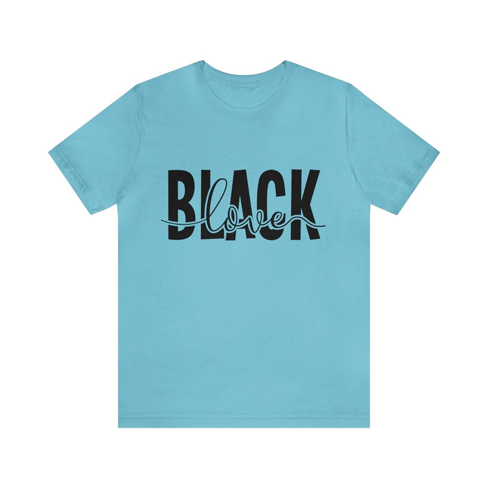 Thumbnail: Black Love, Unisex Jersey Short Sleeve Tee