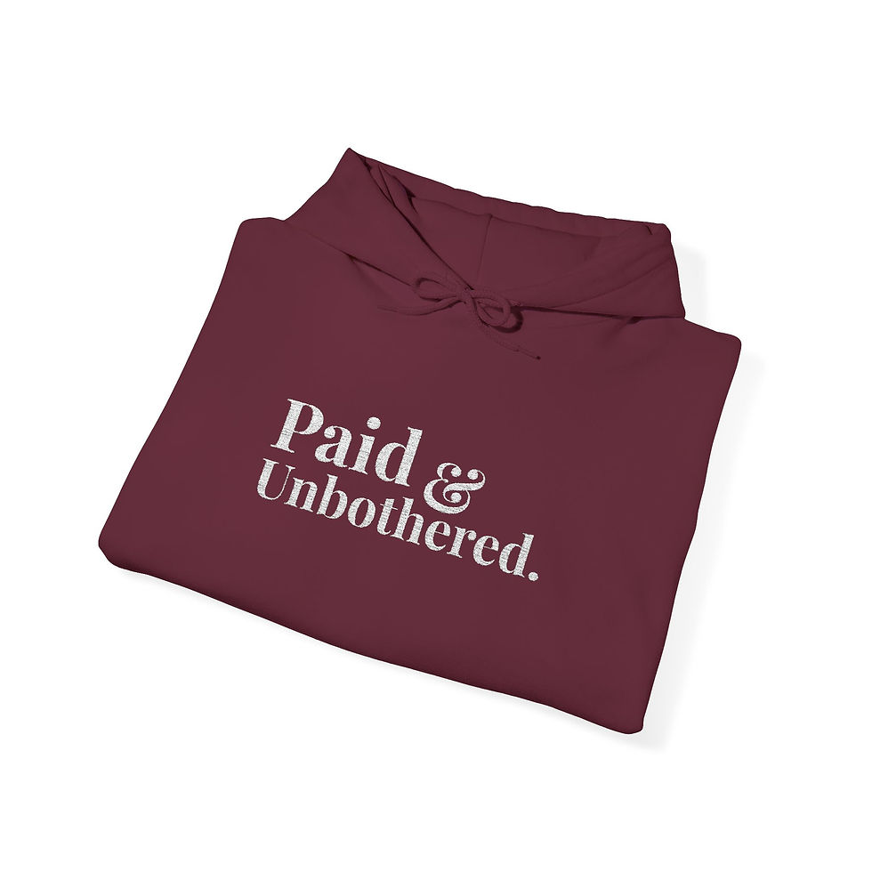 Thumbnail: Paid & Unbothered Hoodie – Soft Life CEO Collection