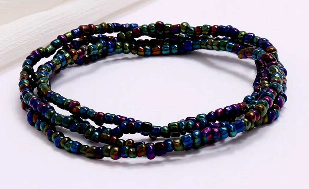 Waist Beads - Midnight color