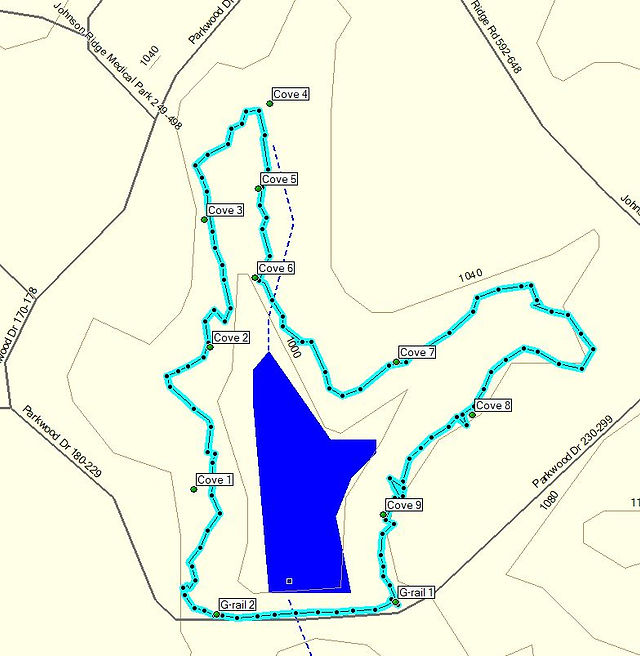 The Healing Trail, Elkin NC Map