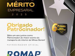ROMAP é patrocinadora oficial do Prêmio Mérito Empresarial 2025!