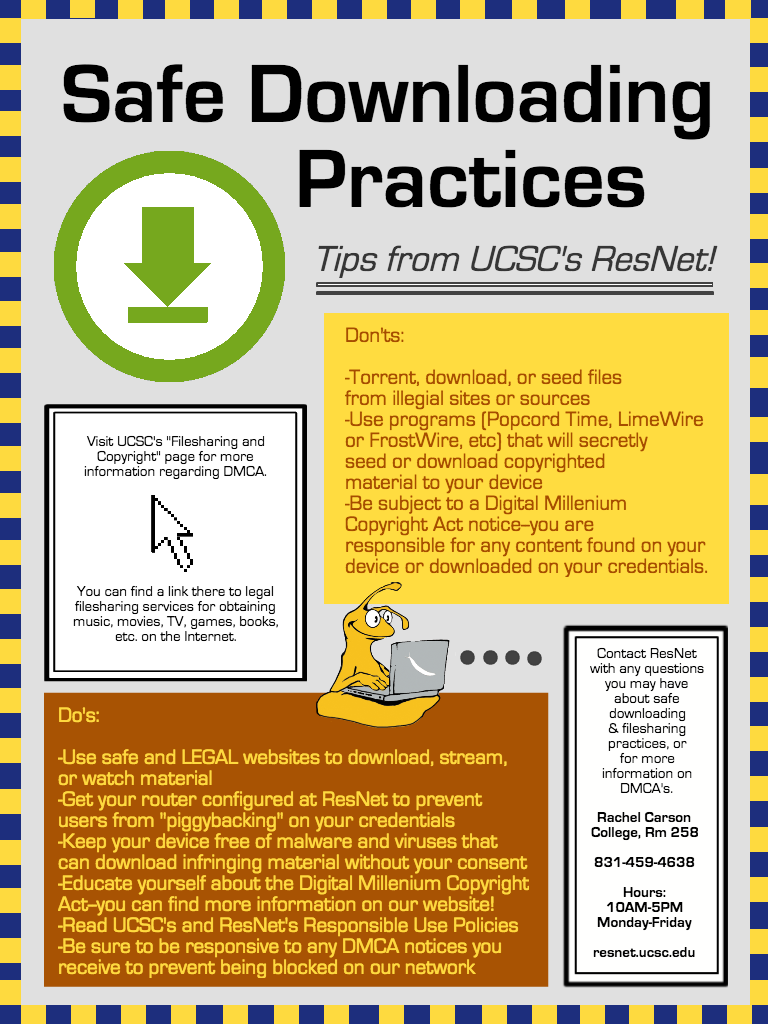 Safe Downloading Practices Flyer