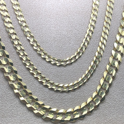 14K 
Solid (available in hollow)
YG