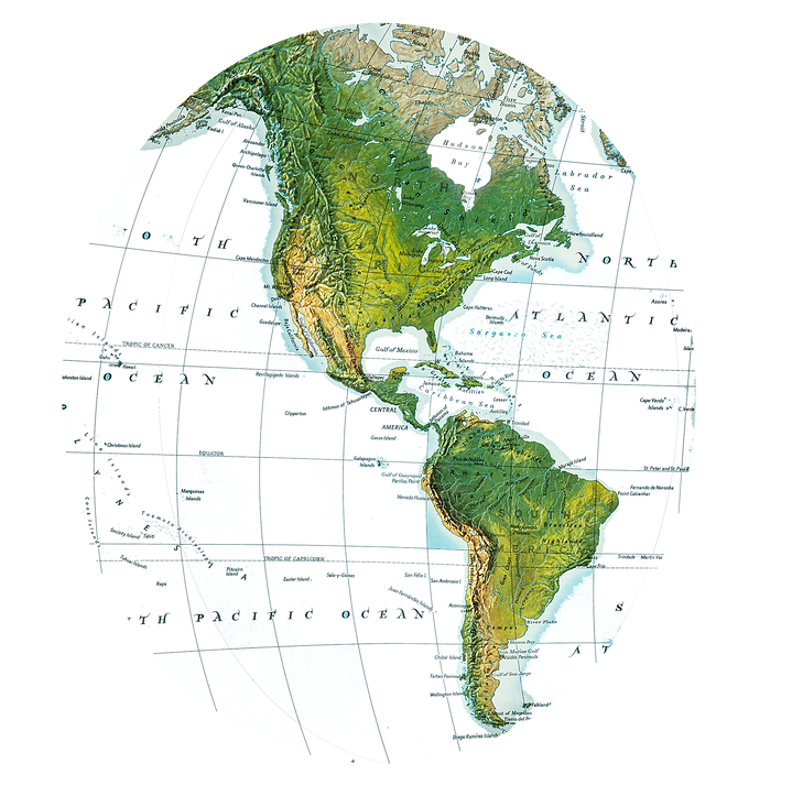 Map, Pan American Highway