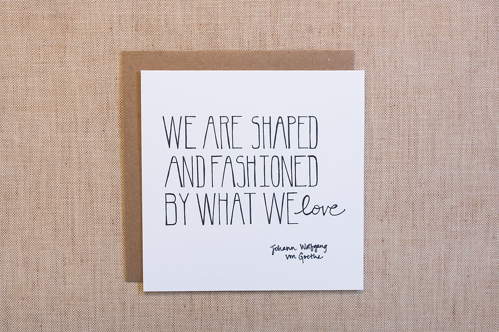 Thumbnail: Shaped & Fashioned | Stationery Card