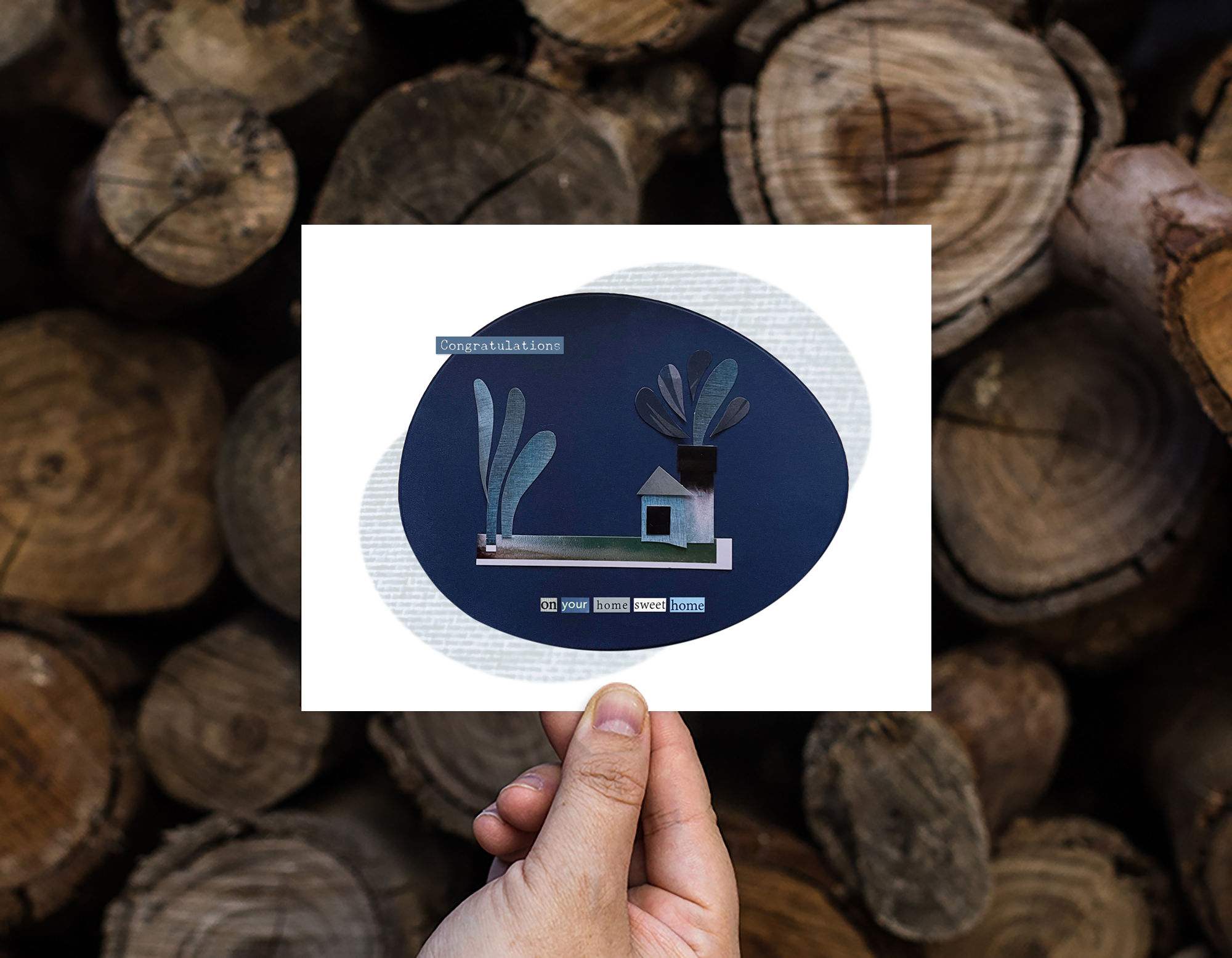 Congrats on Your Home Sweet Home | Collage Greeting Card