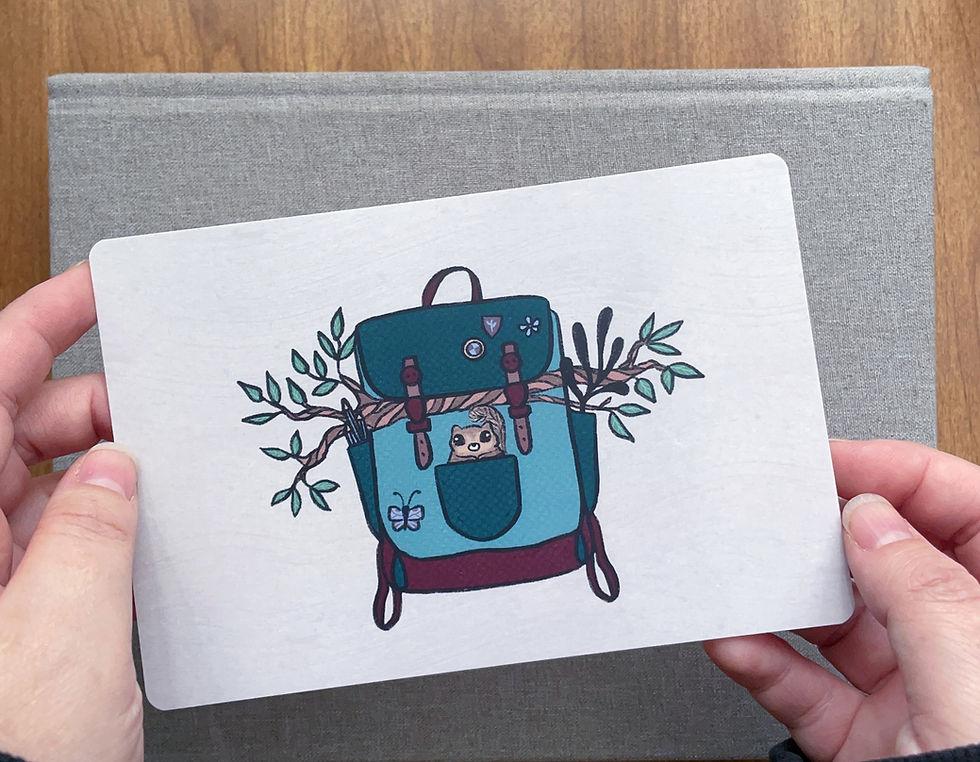 Thumbnail: Chibi Stowaway Postcard | Postcard or Mini Print