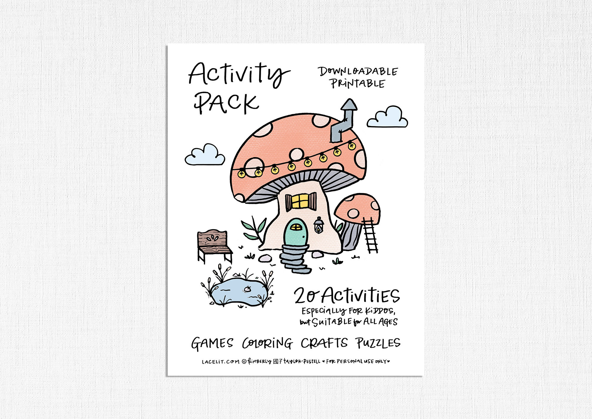 Indoor Doings Kids Activities Pack | Printable Download