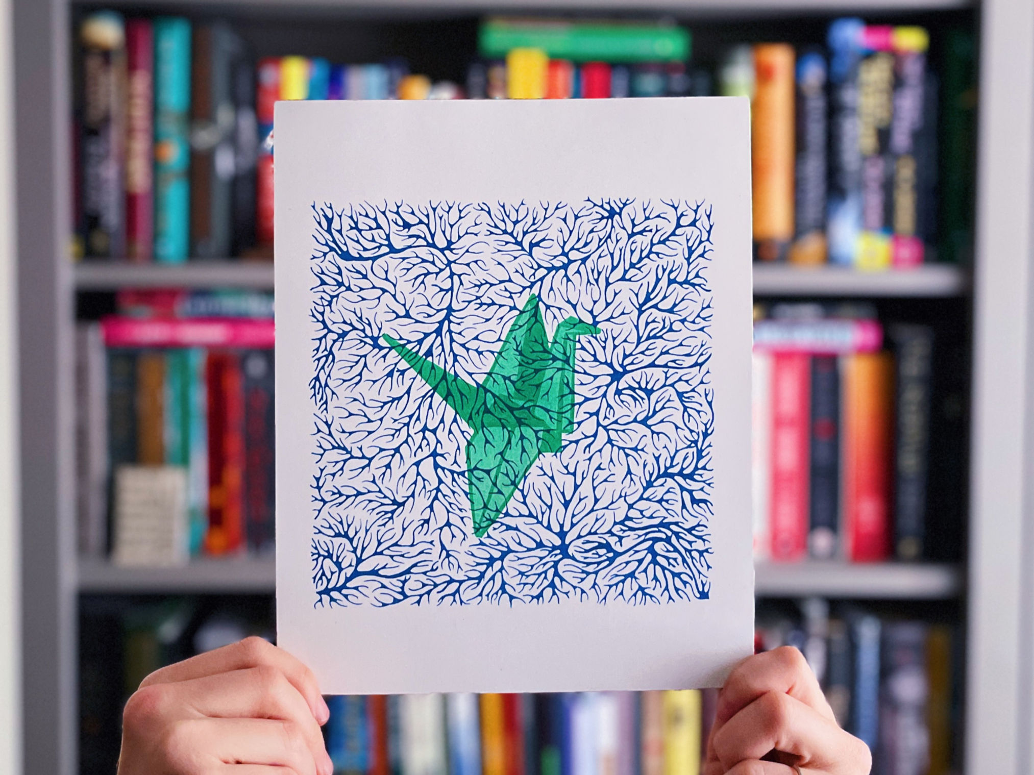 Peace on Wings | 8x10 Risograph Print