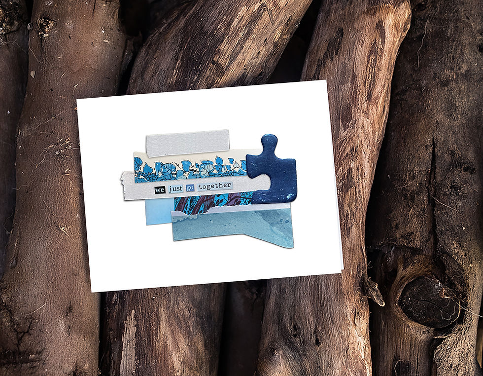 Thumbnail: We Just Go Together | Collage Greeting Card