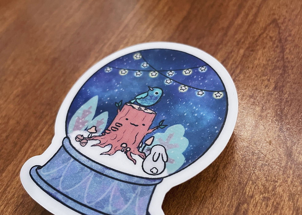 Thumbnail: Little Snow Globe | Vinyl Sticker