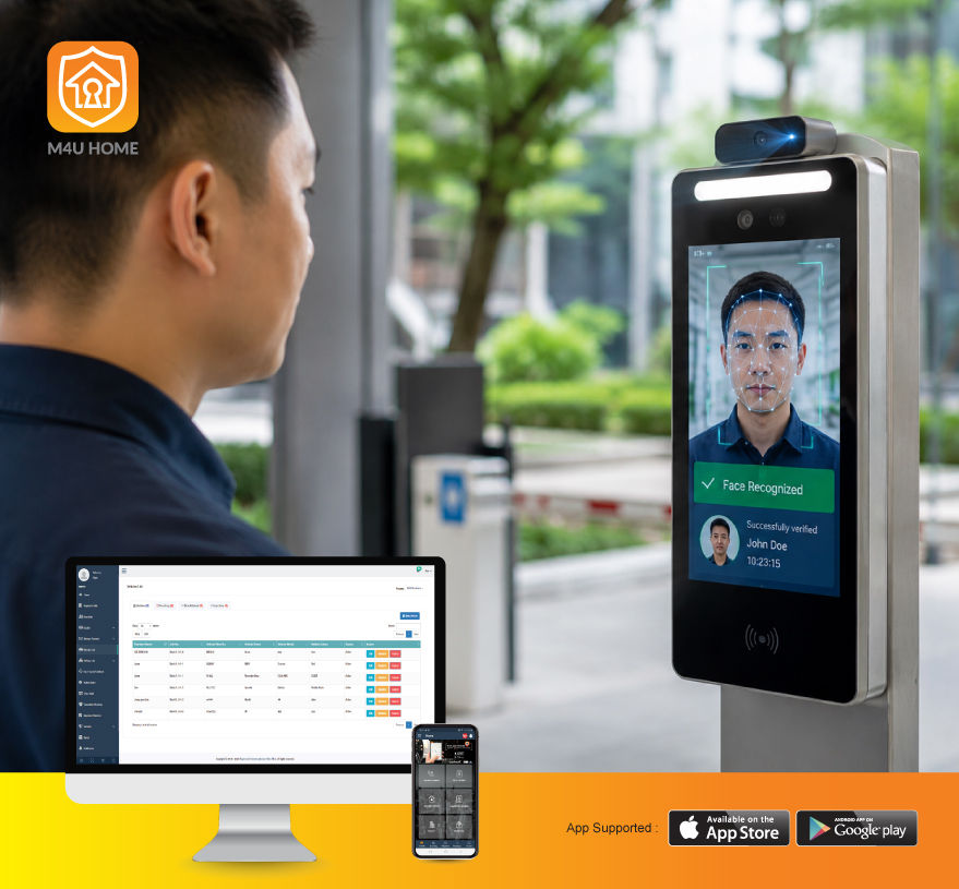 Smart face recognition system for home security in Malaysia providing secure, contactless access for residents and visitors.