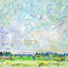Wolkenstimmung
HELMUT SYMMANGK 2017
Gauting, Acryl auf Leinwand
80 x 70 cm, Werk im Nachlass