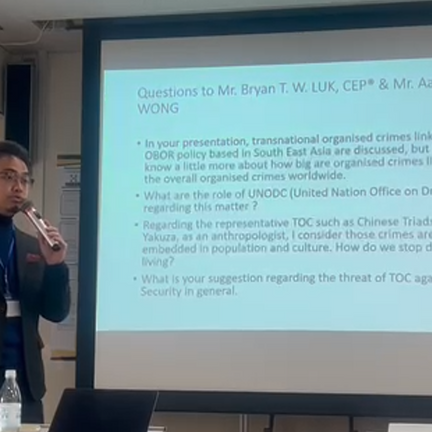 Presentation at the JAHSS's Conference in Kobe University Japan