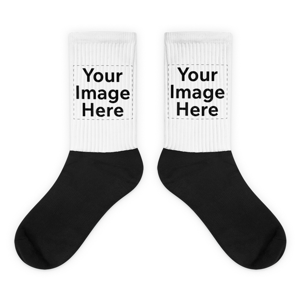 Black Foot Sublimated Socks