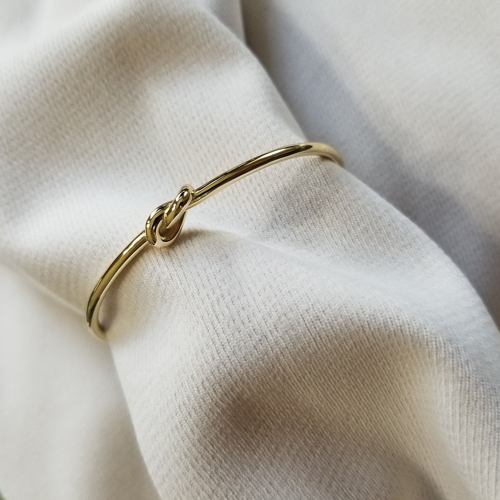 Миниатюра: Knot Shape Silver Bangle