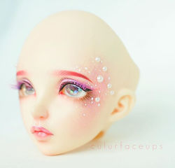 Modded Minifee Sia 🌺 Mermaid theme again! #culur #culurfaceups #faceup #minifee #fairyland #faceupa