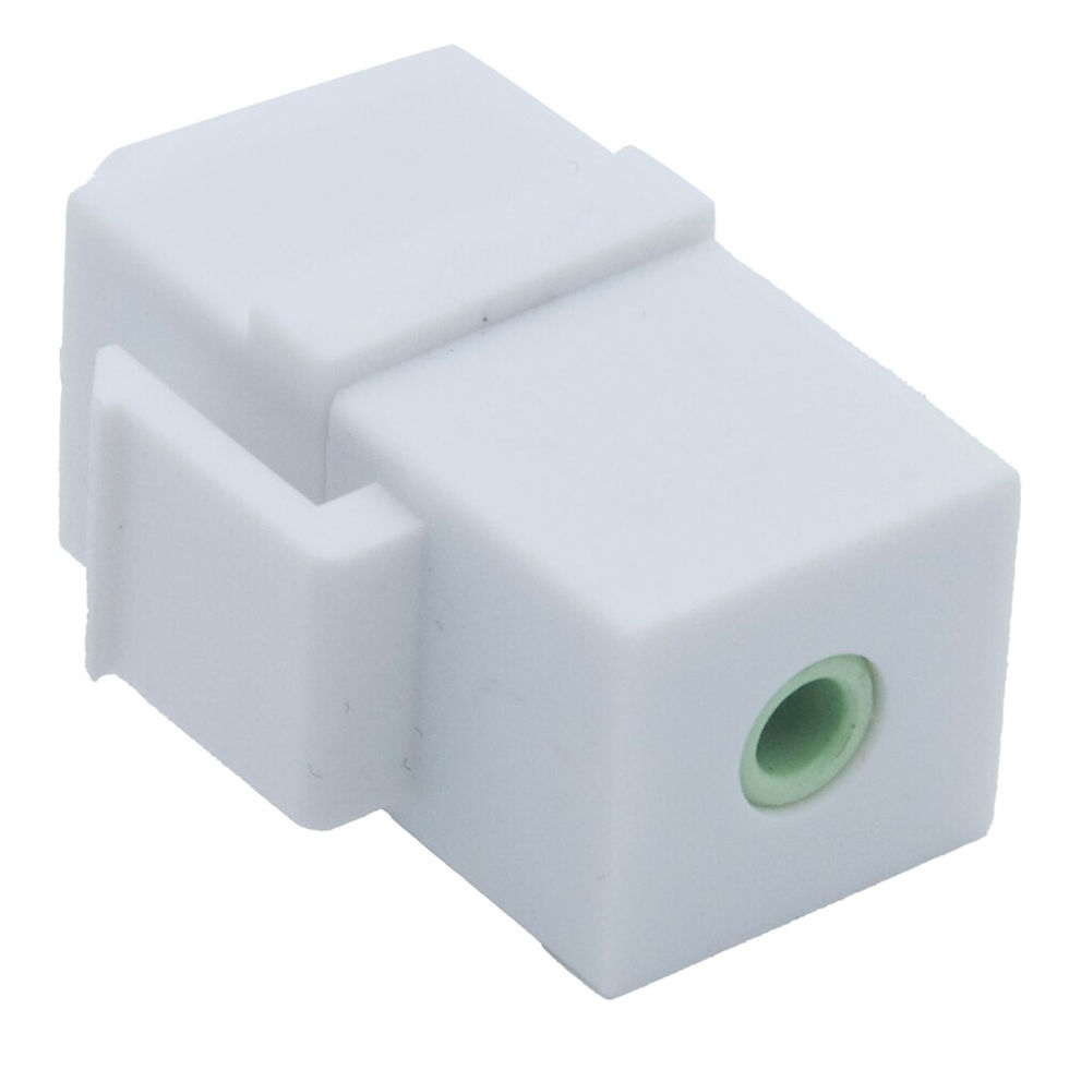 Thumbnail: 3.5mm Stereo Audio Female To Female Keystone Connector