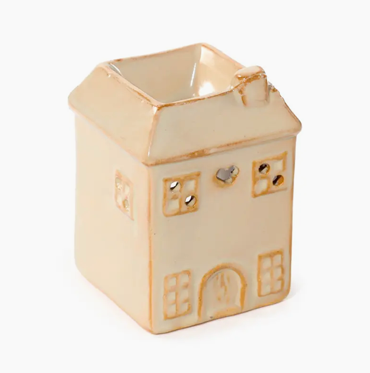 Thumbnail: Beige Eden Small House Shaped Oil Burner