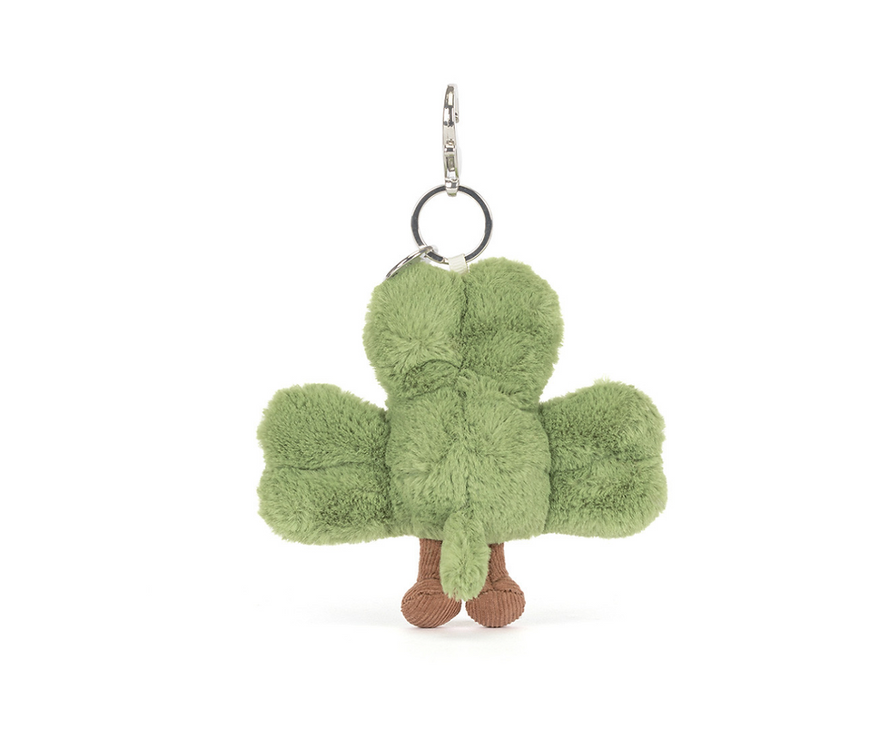 Thumbnail: Amuseables Siofra Shamrock Bag Charm Rear view