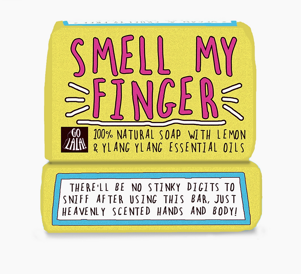 Smell My Finger Soap Bar Funny Rude Novelty Gift