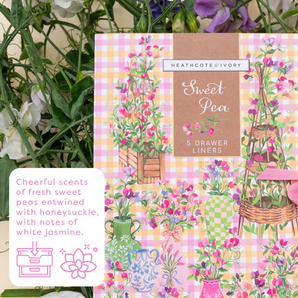SWEET PEA SCENTED DRAWER LINERS