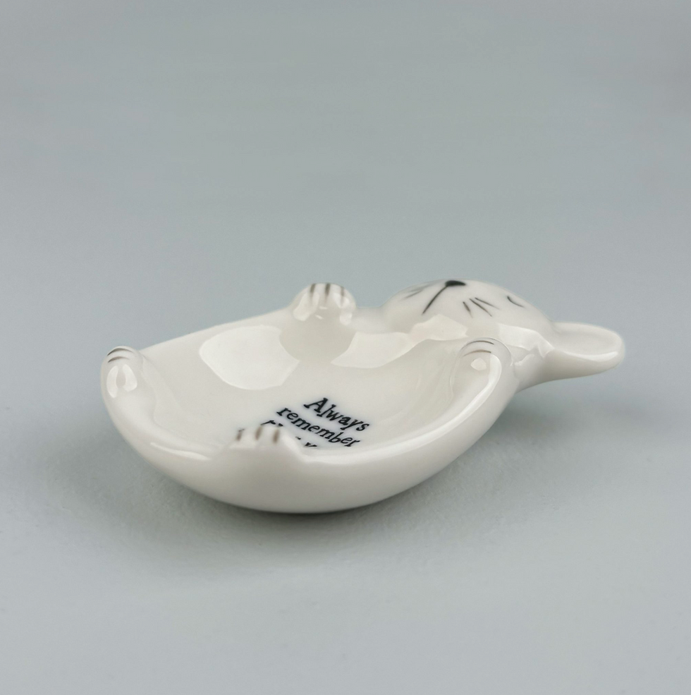 Thumbnail: Flat dish-Mouse/Remember that you are loved