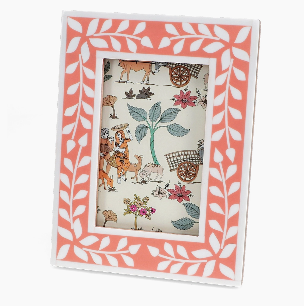Resin Picture Frame (3.5" X 5.5") - Pink