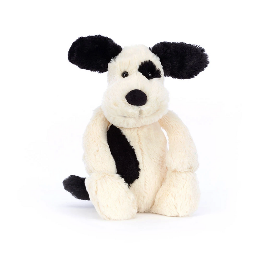 Bashful Black & Cream Puppy