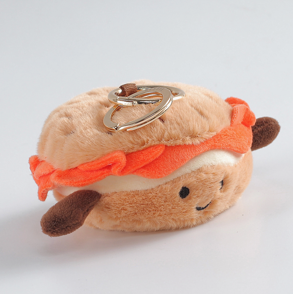 Plush Burger Charm