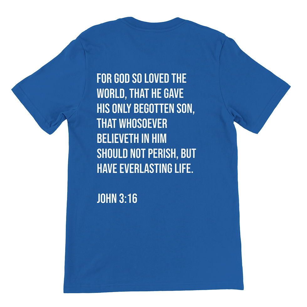 Thumbnail: T-Shirt, Crewneck - English - For god so loved the world